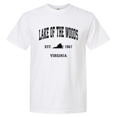 Lake Of The Woods Virginia Va Vintage Athletic Garment-Dyed Heavyweight T-Shirt