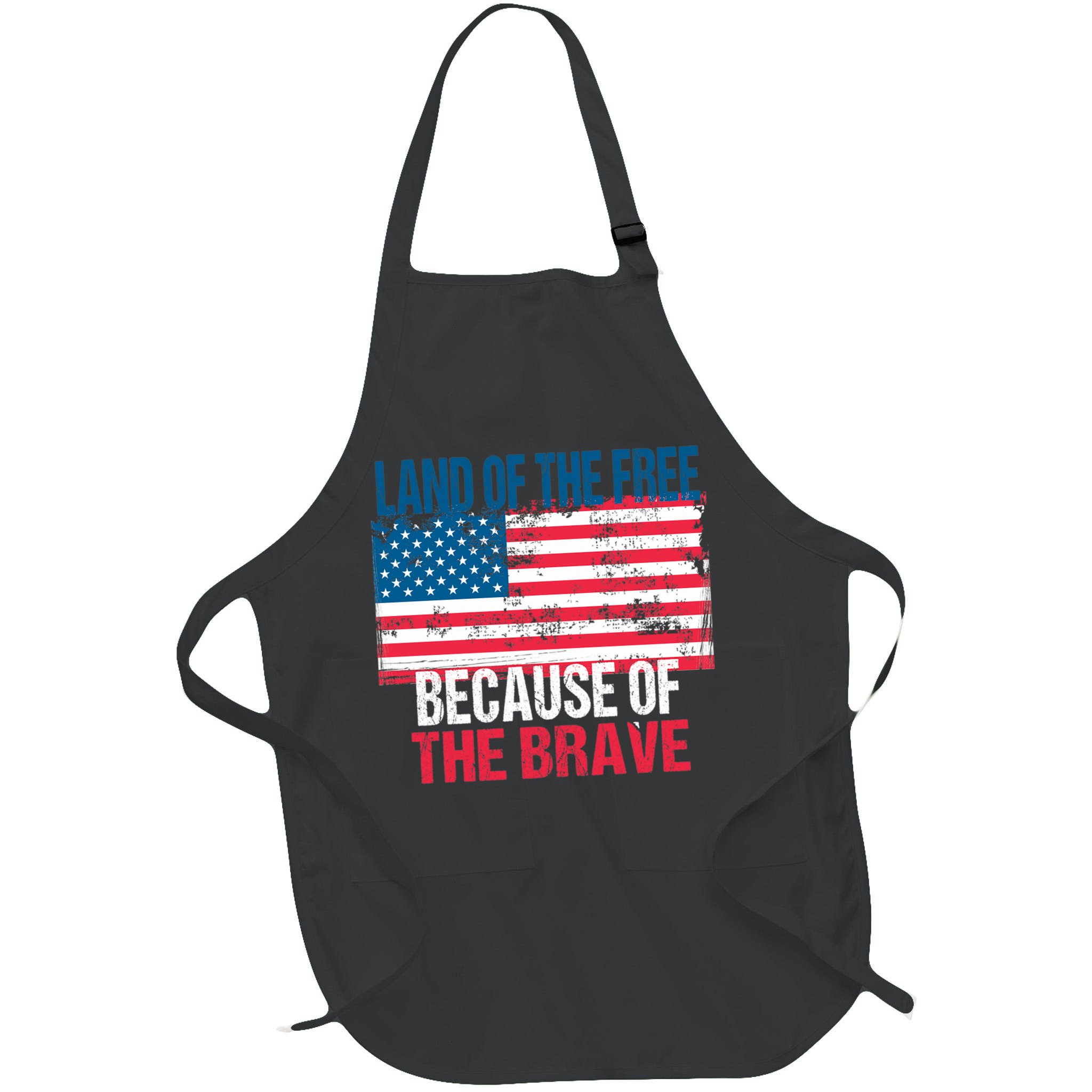 Land Of The Free Because Of The Brave 4th Of July Usa Flag Apron