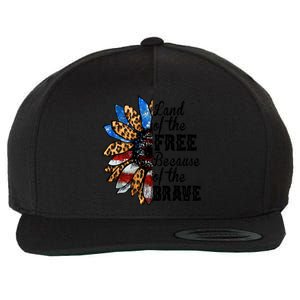 Land Of The Free Because Of The Brave Usa Gift Wool Snapback Cap