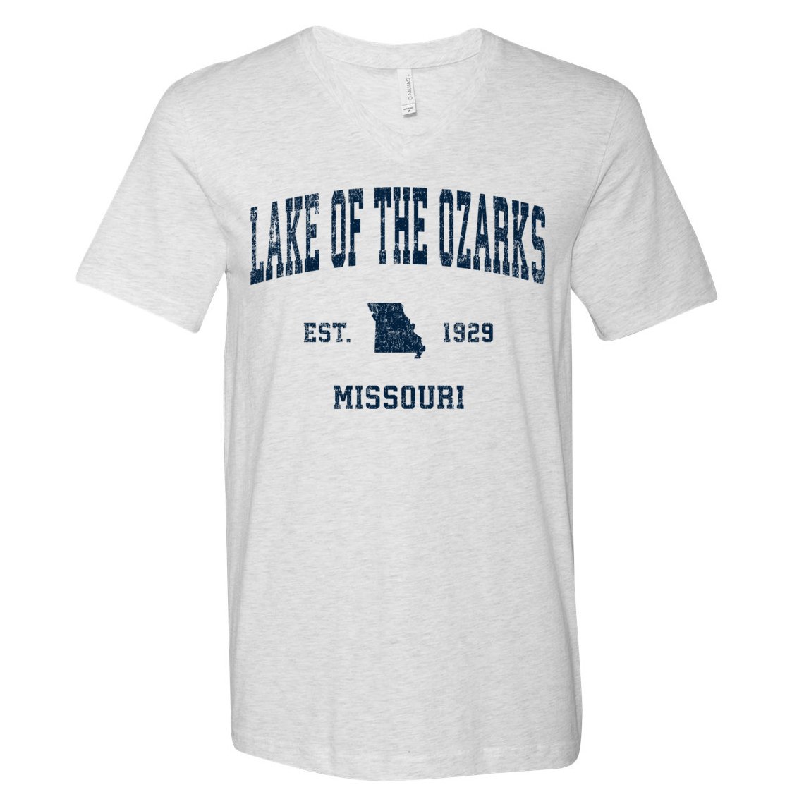 Lake Of The Ozarks Missouri Mo Vintage Sports V-Neck T-Shirt