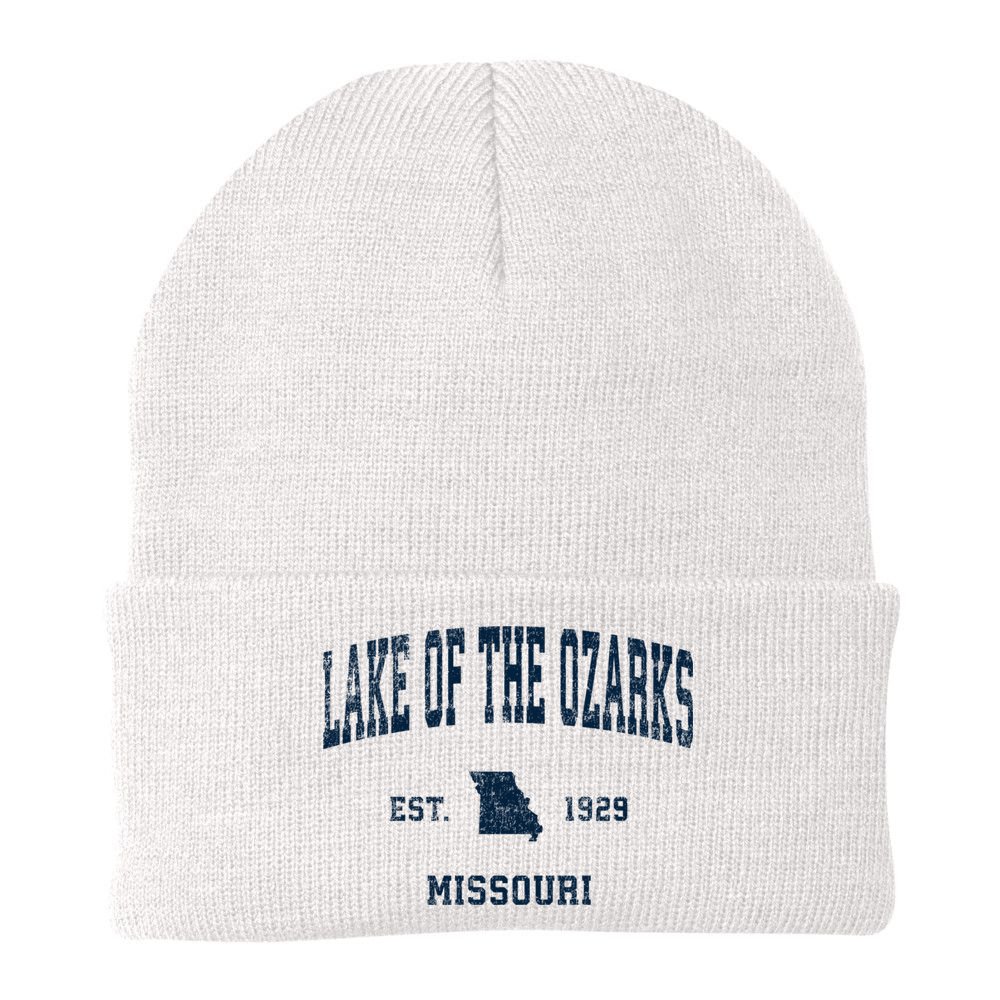 Lake Of The Ozarks Missouri Mo Vintage Sports Beanie