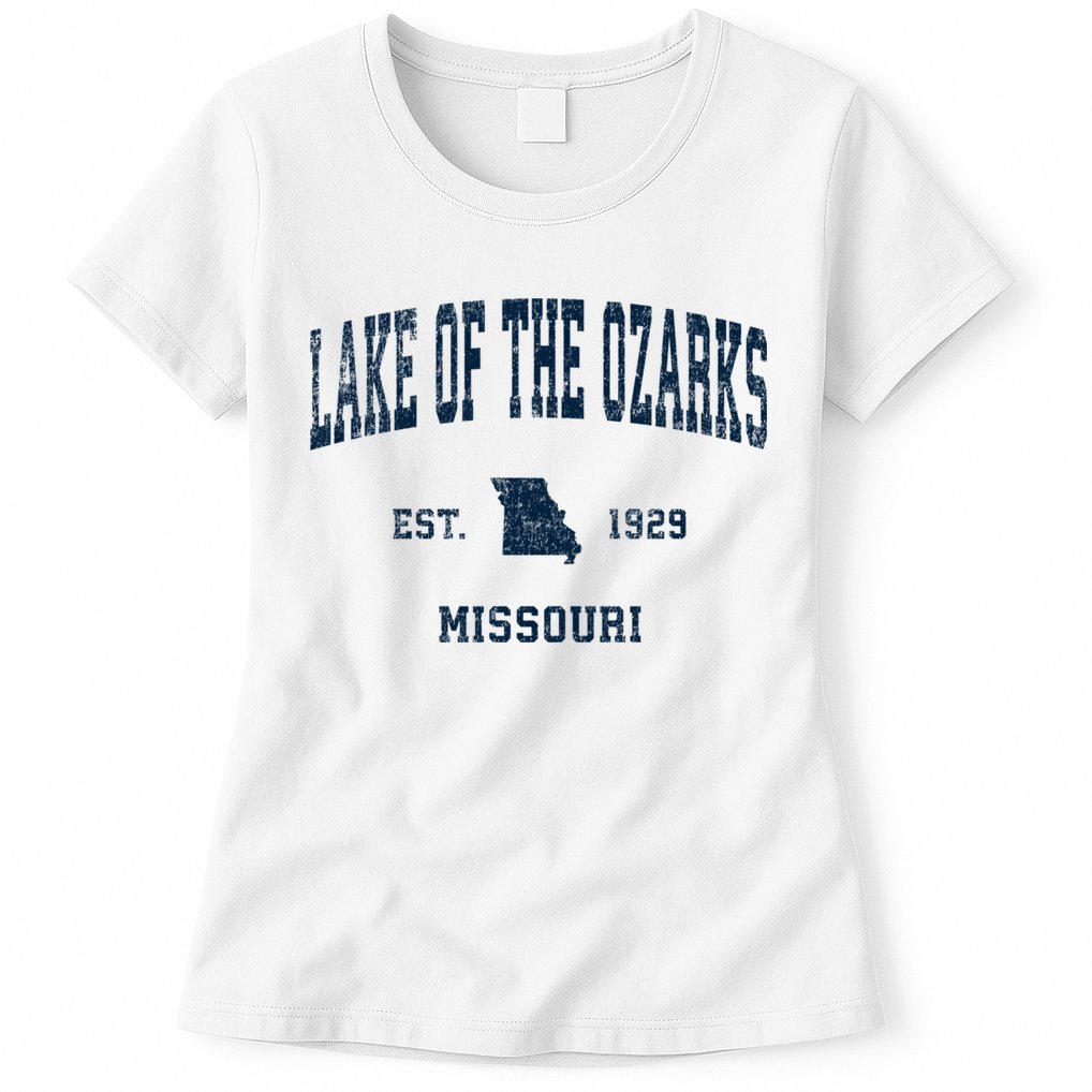 Lake Of The Ozarks Missouri Mo Vintage Sports Womens T-Shirt