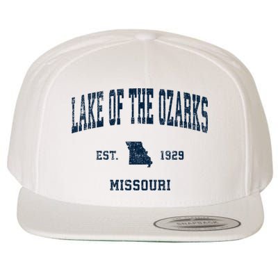 Lake Of The Ozarks Missouri Mo Vintage Sports Wool Snapback Cap