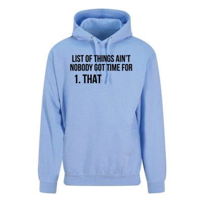 List Of Things Aint Nobody Got Time For 1 That Cute Gift Unisex Surf Hoodie