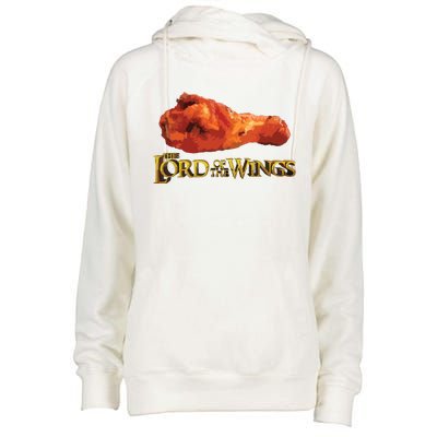 Lord Of The Wings Funny BBQ Chef Cook Gift Chicken Wings Womens Funnel Neck Pullover Hood