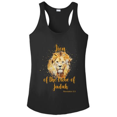 Lion Of The Tribe Of Judah Ladies PosiCharge Competitor Racerback Tank