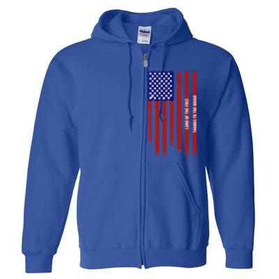 Land Of The Free Thanks To The Brave Veterans Day Gift Full Zip Hoodie