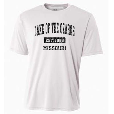 Lake Of The Ozarks Missouri Mo Vintage Established Sports Design Cooling Performance Crew T-Shirt