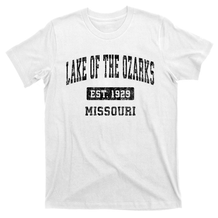 Lake Of The Ozarks Missouri Mo Vintage Established Sports Design T-Shirt