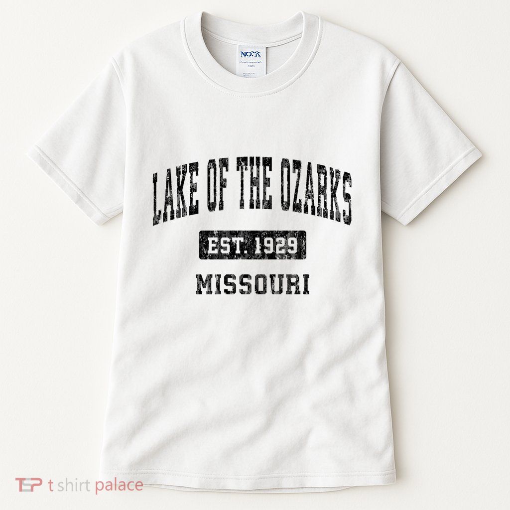 Lake Of The Ozarks Missouri Mo Vintage Established Sports Design Tall T-Shirt