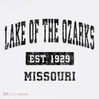 Lake Of The Ozarks Missouri Mo Vintage Established Sports Design Tall T-Shirt