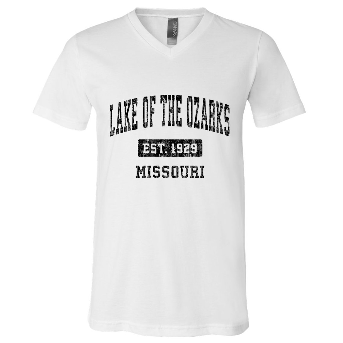 Lake Of The Ozarks Missouri Mo Vintage Established Sports Design V-Neck T-Shirt