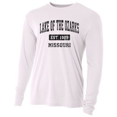 Lake Of The Ozarks Missouri Mo Vintage Established Sports Design Cooling Performance Long Sleeve Crew