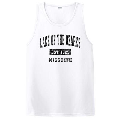 Lake Of The Ozarks Missouri Mo Vintage Established Sports Design PosiCharge Competitor Tank