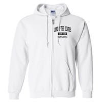 Lake Of The Ozarks Missouri Mo Vintage Established Sports Design Full Zip Hoodie