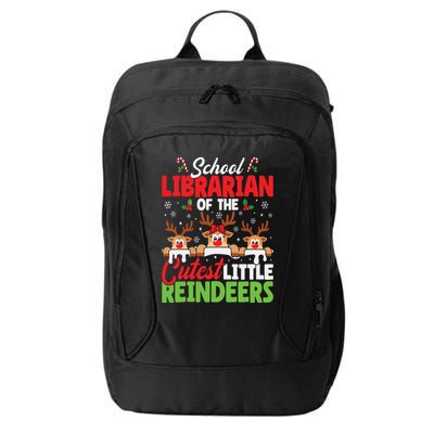 Librarian Of The Cutest Reindeers Christmas School Librarian City Backpack