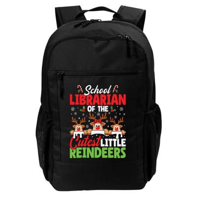 Librarian Of The Cutest Reindeers Christmas School Librarian Backpack