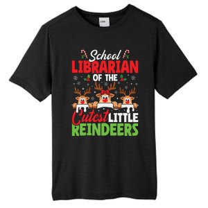 Librarian Of The Cutest Reindeers Christmas School Librarian Tall Fusion ChromaSoft Performance T-Shirt