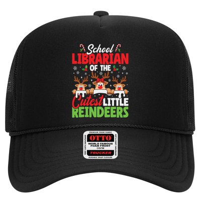 Librarian Of The Cutest Reindeers Christmas School Librarian Trucker Hat