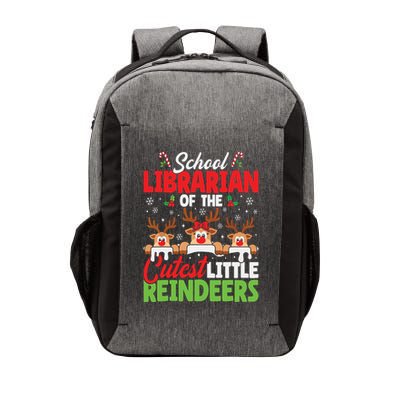 Librarian Of The Cutest Reindeers Christmas School Librarian Vector Backpack