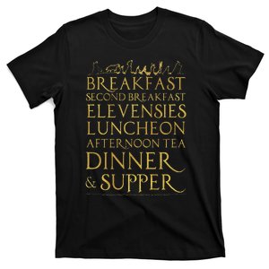 L.O.R.D O.F T.H.E R.I.N.G.S Breakfast Second Breakfast More T-Shirt