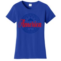 Land Of The Free Because Of The Brave America Proudpatriotic Funny Gift Women's T-Shirt