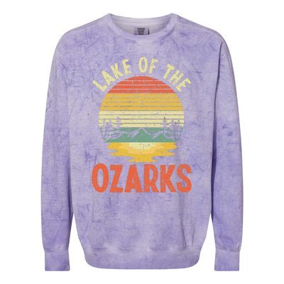 Lake Of The Ozarks Camping Wilderness Nature Lakes Colorblast Crewneck Sweatshirt