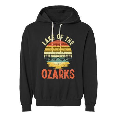 Lake Of The Ozarks Camping Wilderness Nature Lakes Garment-Dyed Fleece Hoodie