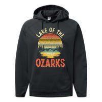 Lake Of The Ozarks Camping Wilderness Nature Lakes Performance Fleece Hoodie