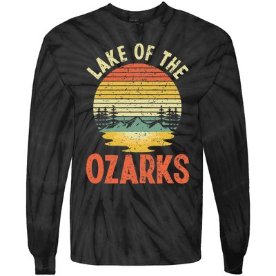 Lake Of The Ozarks Camping Wilderness Nature Lakes Tie-Dye Long Sleeve Shirt