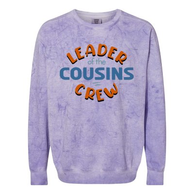 Leader Of The Cousin Crew Best Big Cousin Crew Cool Gift Colorblast Crewneck Sweatshirt