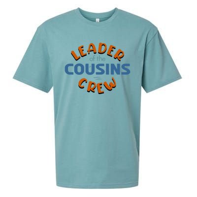 Leader Of The Cousin Crew Best Big Cousin Crew Cool Gift Sueded Cloud Jersey T-Shirt