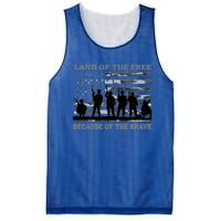 Land Of The Free Because Of The Brave Urban Camo Troops Cute Gift Mesh Reversible Basketball Jersey Tank