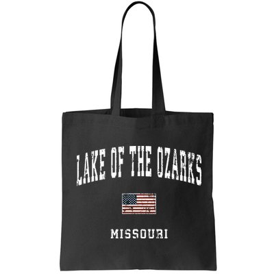 Lake Of The Ozarks Missouri Mo Vintage American Flag Sports Bag