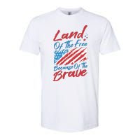 Land Of The Free Because Of The Brave American Flag Softstyle® CVC T-Shirt