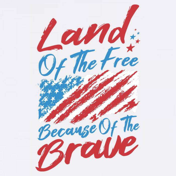 Land Of The Free Because Of The Brave American Flag Poster