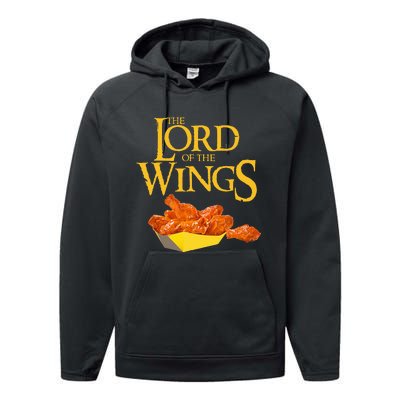 Lord Of The Wings Bbq Chicken Performance Fleece Hoodie