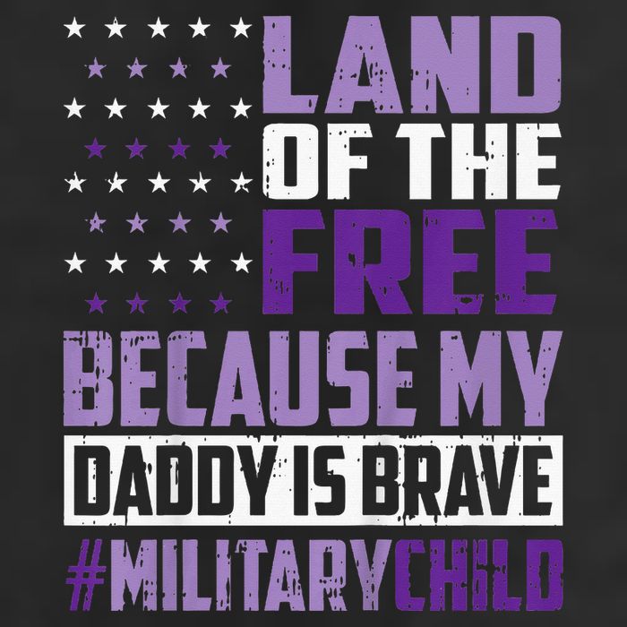 Land Of The Free Because My Daddy Is Brave Adult Drive Performance Visor