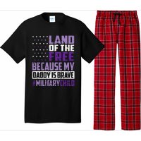 Land Of The Free Because My Daddy Is Brave Pajama Set