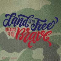 Land of the Free Because of the Brave Legacy Tie Dye Trucker Hat