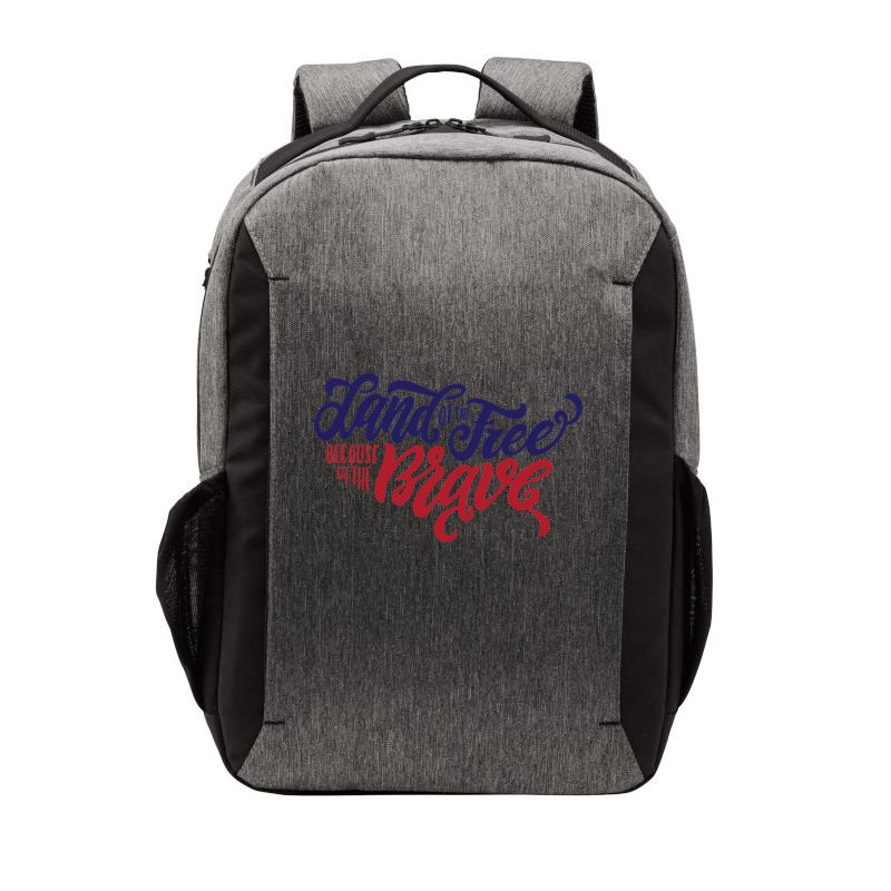 Land of the Free Because of the Brave Vector Backpack