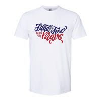 Land of the Free Because of the Brave Softstyle CVC T-Shirt