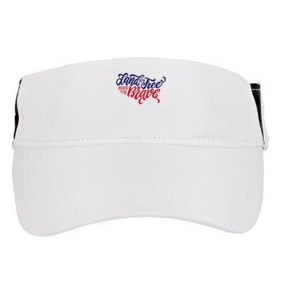 Land of the Free Because of the Brave Adult Drive Performance Visor
