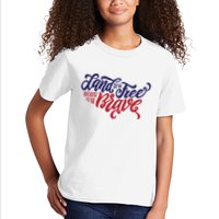 Land of the Free Because of the Brave Kids T-Shirt