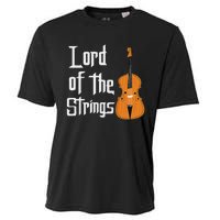 Lord Of The Strings Double Bass Musician Funny Orchestra Cooling Performance Crew T-Shirt