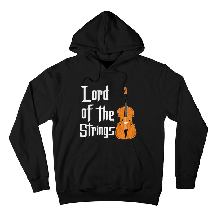 Lord Of The Strings Double Bass Musician Funny Orchestra Hoodie