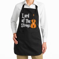 Lord Of The Strings Double Bass Musician Funny Orchestra Apron
