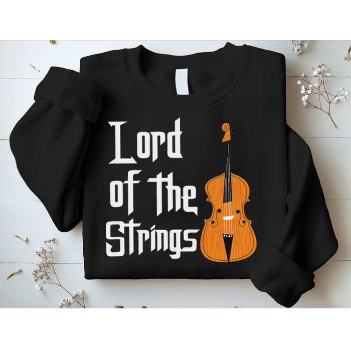 Lord Of The Strings Double Bass Musician Funny Orchestra Sweatshirt