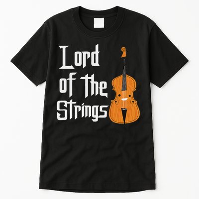 Lord Of The Strings Double Bass Musician Funny Orchestra Tall T-Shirt
