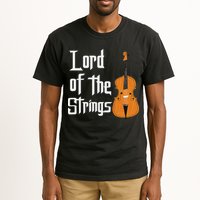 Lord Of The Strings Double Bass Musician Funny Orchestra Tall T-Shirt